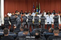 Solenidade para promo&ccedil;&atilde;o de oficiais e pra&ccedil;as do 44&ordm; da Batalh&atilde;o da Pol&iacute;cia Militar