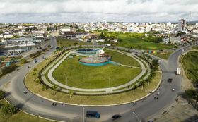 Vista a&eacute;rea da entrada da cidade de Surubim