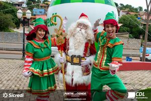 Chegada do Papai Noel CDL Brumadinho
