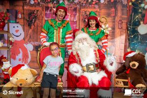 Fotos com Papai Noel da CDL