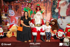 Fotos com Papai Noel da CDL