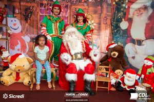 Fotos com Papai Noel da CDL