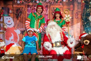Fotos com Papai Noel da CDL