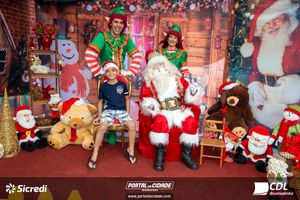 Fotos com Papai Noel da CDL