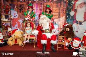 Fotos com Papai Noel da CDL