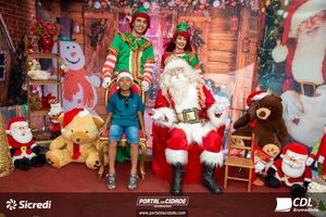 Fotos com Papai Noel da CDL