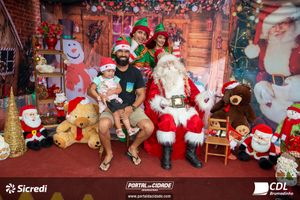 Fotos com Papai Noel da CDL