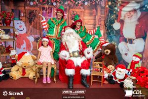 Fotos com Papai Noel da CDL