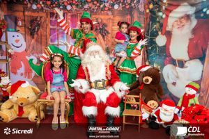 Fotos com Papai Noel da CDL