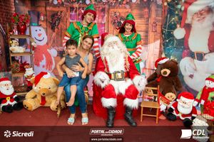 Fotos com Papai Noel da CDL