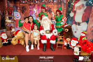 Fotos com Papai Noel da CDL