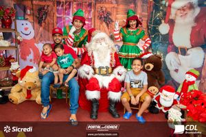 Fotos com Papai Noel da CDL