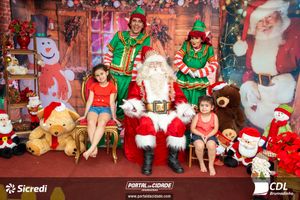 Fotos com Papai Noel da CDL