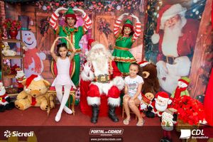 Fotos com Papai Noel da CDL