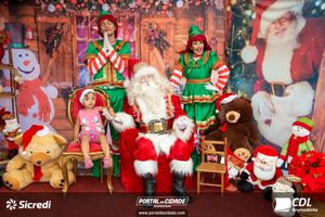 Fotos com Papai Noel da CDL