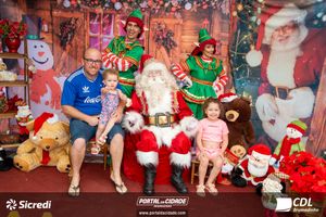 Fotos com Papai Noel da CDL