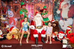 Fotos com Papai Noel da CDL