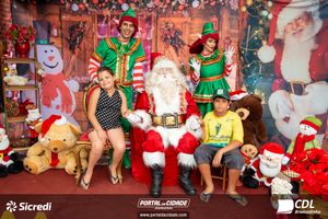 Fotos com Papai Noel da CDL