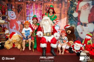 Fotos com Papai Noel da CDL