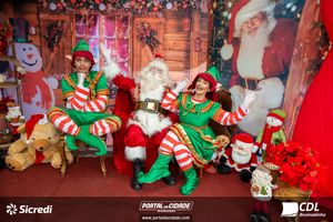 Fotos com Papai Noel da CDL