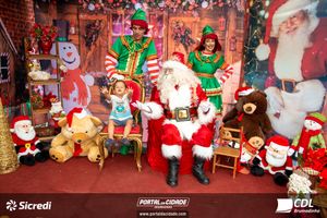 Fotos com Papai Noel da CDL