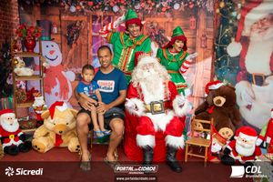 Fotos com Papai Noel da CDL