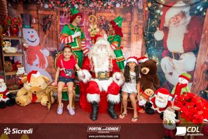 Fotos com Papai Noel da CDL