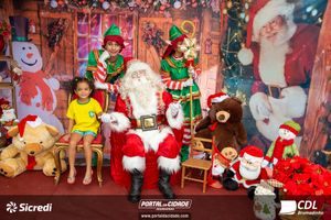 Fotos com Papai Noel da CDL