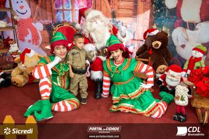 Fotos com Papai Noel da CDL