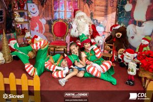 Fotos com Papai Noel da CDL