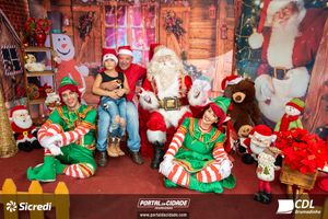 Fotos com Papai Noel da CDL