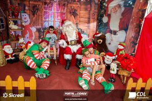 Fotos com Papai Noel da CDL