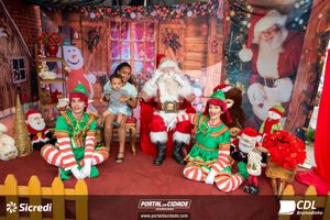 Fotos com Papai Noel da CDL