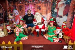Fotos com Papai Noel da CDL