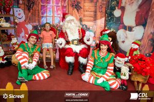 Fotos com Papai Noel da CDL