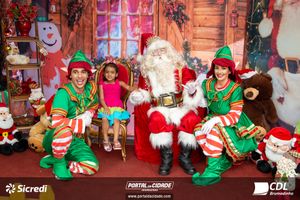 Fotos com Papai Noel da CDL