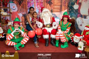 Fotos com Papai Noel da CDL