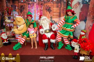 Fotos com Papai Noel da CDL