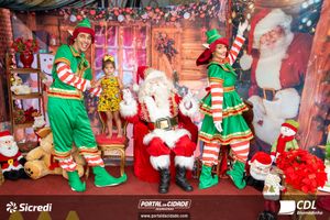 Fotos com Papai Noel da CDL