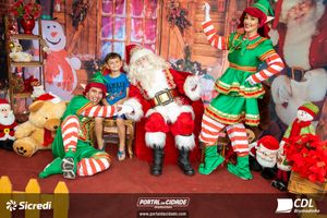 Fotos com Papai Noel da CDL