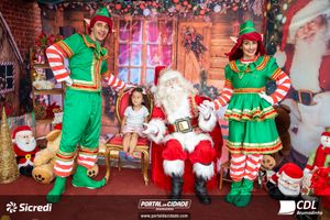 Fotos com Papai Noel da CDL