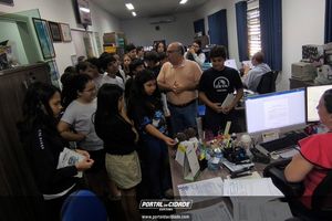 Visita Institucional do Col&eacute;gio Zeta Objetivo na C&acirc;mara Municipal de Buritama