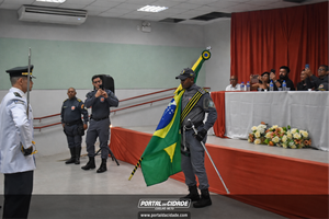 Solenidade para promo&ccedil;&atilde;o de oficiais e pra&ccedil;as do 44&ordm; da Batalh&atilde;o da Pol&iacute;cia Militar