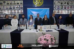 Cerim&ocirc;nia de posse do novo presidente do Rotary Club