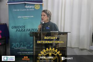 Cerim&ocirc;nia de posse do novo presidente do Rotary Club