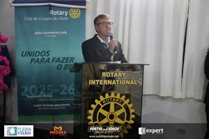 Cerim&ocirc;nia de posse do novo presidente do Rotary Club
