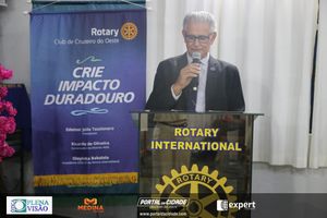 Cerim&ocirc;nia de posse do novo presidente do Rotary Club