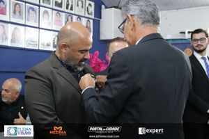 Cerim&ocirc;nia de posse do novo presidente do Rotary Club