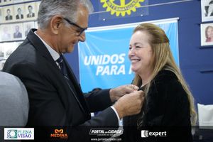 Cerim&ocirc;nia de posse do novo presidente do Rotary Club
