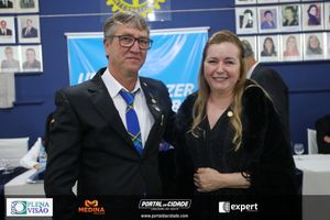 Cerim&ocirc;nia de posse do novo presidente do Rotary Club